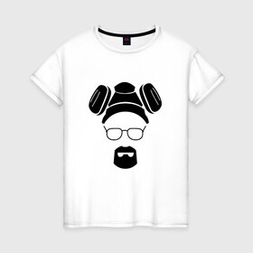 Женская футболка хлопок с принтом Breaking Bad в Новосибирске, 100% хлопок | прямой крой, круглый вырез горловины, длина до линии бедер, слегка спущенное плечо | heisenbergheisenberg | swag