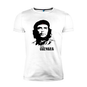 Мужская футболка премиум с принтом Эрнесто Че гевара в Новосибирске, 92% хлопок, 8% лайкра | приталенный силуэт, круглый вырез ворота, длина до линии бедра, короткий рукав | che guevara | революционер