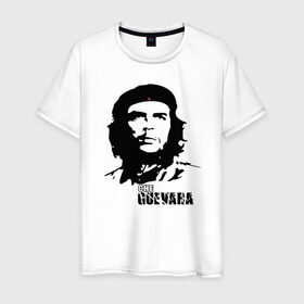 Мужская футболка хлопок с принтом Эрнесто Че гевара в Новосибирске, 100% хлопок | прямой крой, круглый вырез горловины, длина до линии бедер, слегка спущенное плечо. | che guevara | революционер