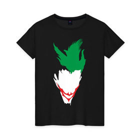 Женская футболка хлопок с принтом Joker в Новосибирске, 100% хлопок | прямой крой, круглый вырез горловины, длина до линии бедер, слегка спущенное плечо | joker | джокер