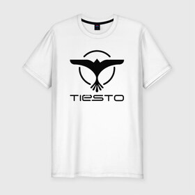 Мужская футболка премиум с принтом Tiesto в Новосибирске, 92% хлопок, 8% лайкра | приталенный силуэт, круглый вырез ворота, длина до линии бедра, короткий рукав | club life | dj | house | tieso