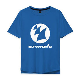 Мужская футболка хлопок Oversize с принтом Armada Music в Новосибирске, 100% хлопок | свободный крой, круглый ворот, “спинка” длиннее передней части | Тематика изображения на принте: armada music | armada music labelarmada | trance