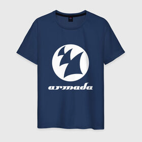 Мужская футболка хлопок с принтом Armada Music в Новосибирске, 100% хлопок | прямой крой, круглый вырез горловины, длина до линии бедер, слегка спущенное плечо. | armada music | armada music labelarmada | trance