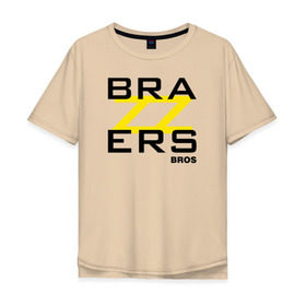 Мужская футболка хлопок Oversize с принтом Brazzers Bros в Новосибирске, 100% хлопок | свободный крой, круглый ворот, “спинка” длиннее передней части | brazzers