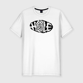 Мужская футболка премиум с принтом Hole в Новосибирске, 92% хлопок, 8% лайкра | приталенный силуэт, круглый вырез ворота, длина до линии бедра, короткий рукав | hole | kurt | nirvana | курт кобейн | нирвана
