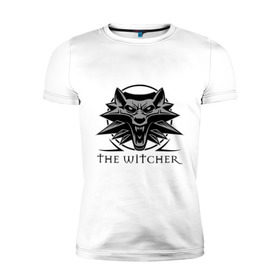 Мужская футболка премиум с принтом The Witcher 3 в Новосибирске, 92% хлопок, 8% лайкра | приталенный силуэт, круглый вырез ворота, длина до линии бедра, короткий рукав | ведьмак