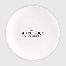Тарелка с принтом The Witcher 3 в Новосибирске, фарфор | диаметр - 210 мм
диаметр для нанесения принта - 120 мм | ведьмак