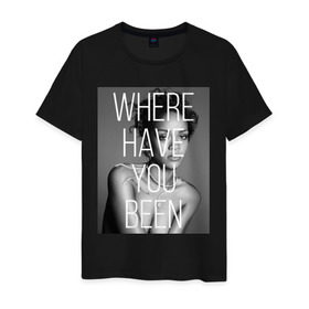 Мужская футболка хлопок с принтом Rihanna в Новосибирске, 100% хлопок | прямой крой, круглый вырез горловины, длина до линии бедер, слегка спущенное плечо. | badgirl | diamond | rihanna | riri | rnb | риана | рианна