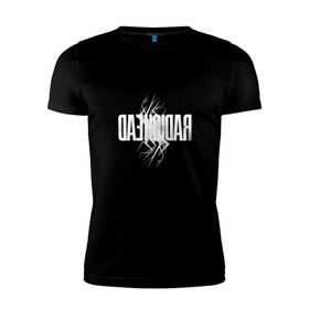 Мужская футболка премиум с принтом Radiohead в Новосибирске, 92% хлопок, 8% лайкра | приталенный силуэт, круглый вырез ворота, длина до линии бедра, короткий рукав | Тематика изображения на принте: creep | emi | radiohead | rok