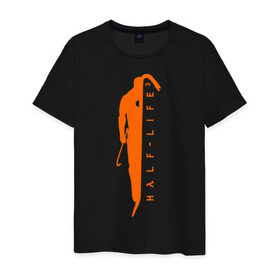 Мужская футболка хлопок с принтом Half-Life 3 в Новосибирске, 100% хлопок | прямой крой, круглый вырез горловины, длина до линии бедер, слегка спущенное плечо. | Тематика изображения на принте: 