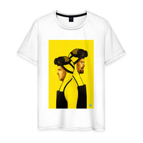 Мужская футболка хлопок с принтом Breaking Bad в Новосибирске, 100% хлопок | прямой крой, круглый вырез горловины, длина до линии бедер, слегка спущенное плечо. | 