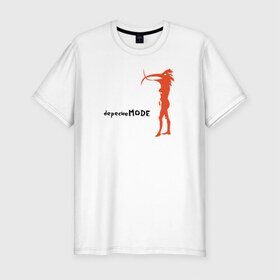 Мужская футболка премиум с принтом Depeche Mode в Новосибирске, 92% хлопок, 8% лайкра | приталенный силуэт, круглый вырез ворота, длина до линии бедра, короткий рукав | Тематика изображения на принте: 
