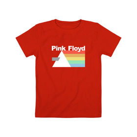 Детская футболка хлопок с принтом Pink Floyd в Новосибирске, 100% хлопок | круглый вырез горловины, полуприлегающий силуэт, длина до линии бедер | pank | rok | пинк флойд)