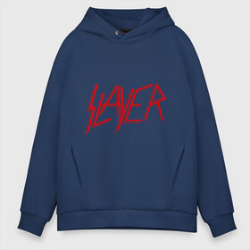 Мужское худи Oversize хлопок с принтом Slayer logo в Новосибирске, френч-терри — 70% хлопок, 30% полиэстер. Мягкий теплый начес внутри —100% хлопок | боковые карманы, эластичные манжеты и нижняя кромка, капюшон на магнитной кнопке | alternative rock | pank | punk | rock | slayer | альтернативный рок | метал | панк | рок | слаер | тяжелая музыка | хард рок | хеви метал