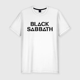Мужская футболка премиум с принтом Black Sabbath в Новосибирске, 92% хлопок, 8% лайкра | приталенный силуэт, круглый вырез ворота, длина до линии бедра, короткий рукав | Тематика изображения на принте: black sabbath