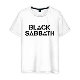 Мужская футболка хлопок с принтом Black Sabbath в Новосибирске, 100% хлопок | прямой крой, круглый вырез горловины, длина до линии бедер, слегка спущенное плечо. | Тематика изображения на принте: black sabbath