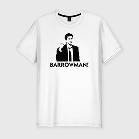 Мужская футболка премиум с принтом Doctor who: Barrowman! в Новосибирске, 92% хлопок, 8% лайкра | приталенный силуэт, круглый вырез ворота, длина до линии бедра, короткий рукав | doctor who: barrowman доктор кто десятый тен