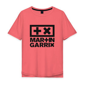 Мужская футболка хлопок Oversize с принтом Martin Garrix в Новосибирске, 100% хлопок | свободный крой, круглый ворот, “спинка” длиннее передней части | animals | dj | garrix | house | martin garrix