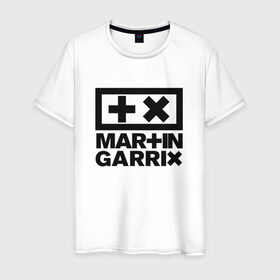 Мужская футболка хлопок с принтом Martin Garrix в Новосибирске, 100% хлопок | прямой крой, круглый вырез горловины, длина до линии бедер, слегка спущенное плечо. | animals | dj | garrix | house | martin garrix