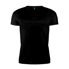 Мужская футболка премиум с принтом Sensation в Новосибирске, 92% хлопок, 8% лайкра | приталенный силуэт, круглый вырез ворота, длина до линии бедра, короткий рукав | house | sensation