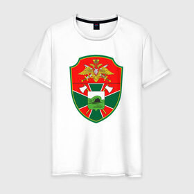 Мужская футболка хлопок с принтом Строительный войска в Новосибирске, 100% хлопок | прямой крой, круглый вырез горловины, длина до линии бедер, слегка спущенное плечо. | 