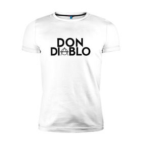 Мужская футболка премиум с принтом Don Diablo в Новосибирске, 92% хлопок, 8% лайкра | приталенный силуэт, круглый вырез ворота, длина до линии бедра, короткий рукав | dj | don diablo | house | хаус