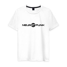 Мужская футболка хлопок с принтом Neuropunk Black в Новосибирске, 100% хлопок | прямой крой, круглый вырез горловины, длина до линии бедер, слегка спущенное плечо. | dnb | neurofunk | neuropunk | neuropunk   это подкаст и серия вечеринок от лейбла tamrecords.нейропанк | tamrecords