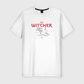 Мужская футболка премиум с принтом The Witcher 3 в Новосибирске, 92% хлопок, 8% лайкра | приталенный силуэт, круглый вырез ворота, длина до линии бедра, короткий рукав | the witcher | the witcher 3 | компьютерные игры