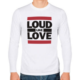 Мужской лонгслив хлопок с принтом Loud like Love в Новосибирске, 100% хлопок |  | Тематика изображения на принте: loud like love placebo плэйсебо