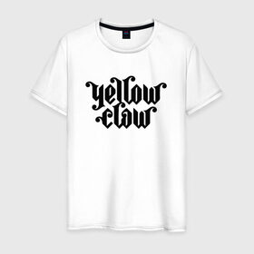 Мужская футболка хлопок с принтом Yellow Claw в Новосибирске, 100% хлопок | прямой крой, круглый вырез горловины, длина до линии бедер, слегка спущенное плечо. | Тематика изображения на принте: trap | trap music | yellow claw | трэп