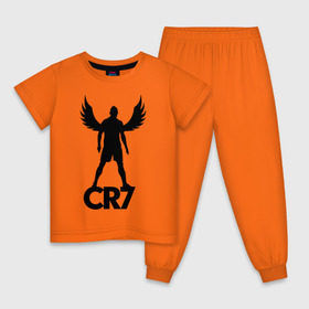 Детская пижама хлопок с принтом Ronaldo в Новосибирске, 100% хлопок |  брюки и футболка прямого кроя, без карманов, на брюках мягкая резинка на поясе и по низу штанин
 | крылья