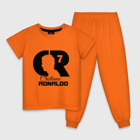 Детская пижама хлопок с принтом Ronaldo в Новосибирске, 100% хлопок |  брюки и футболка прямого кроя, без карманов, на брюках мягкая резинка на поясе и по низу штанин
 | cristiano | real madrid | ronaldo | кристиано роналдо | криштиану | криштиану роналду | реал мадрид | роналду | рональдо | спорт | футбол