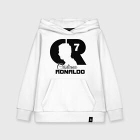 Детская толстовка хлопок с принтом Ronaldo в Новосибирске, 100% хлопок | Круглый горловой вырез, эластичные манжеты, пояс, капюшен | cristiano | real madrid | ronaldo | кристиано роналдо | криштиану | криштиану роналду | реал мадрид | роналду | рональдо | спорт | футбол