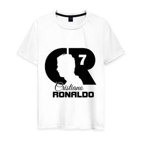 Мужская футболка хлопок с принтом Ronaldo в Новосибирске, 100% хлопок | прямой крой, круглый вырез горловины, длина до линии бедер, слегка спущенное плечо. | cristiano | real madrid | ronaldo | кристиано роналдо | криштиану | криштиану роналду | реал мадрид | роналду | рональдо | спорт | футбол