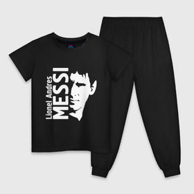 Детская пижама хлопок с принтом Messi в Новосибирске, 100% хлопок |  брюки и футболка прямого кроя, без карманов, на брюках мягкая резинка на поясе и по низу штанин
 | Тематика изображения на принте: месси