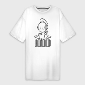 Платье-футболка хлопок с принтом Armind в Новосибирске,  |  | armin van buuren | armind | asot | trance