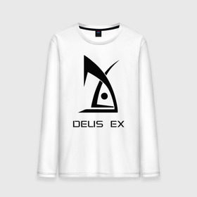Мужской лонгслив хлопок с принтом Deus Ex в Новосибирске, 100% хлопок |  | deus ex дэус деус экс