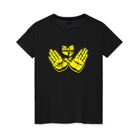 Женская футболка хлопок с принтом Wu tang clan в Новосибирске, 100% хлопок | прямой крой, круглый вырез горловины, длина до линии бедер, слегка спущенное плечо | clan | hip hop | rza | wu tang | wutang | ву танг | вутанг | рэп