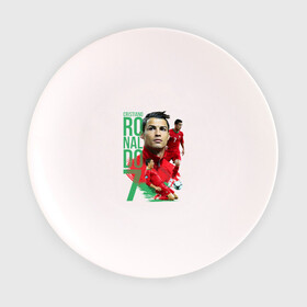 Тарелка с принтом Ronaldo в Новосибирске, фарфор | диаметр - 210 мм
диаметр для нанесения принта - 120 мм | роналдо