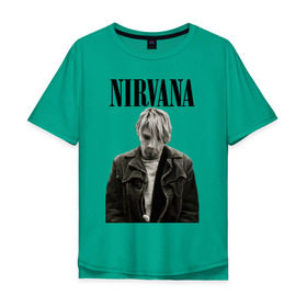 Мужская футболка хлопок Oversize с принтом nirvana t-shirt в Новосибирске, 100% хлопок | свободный крой, круглый ворот, “спинка” длиннее передней части | Тематика изображения на принте: kurt cobain | nirvana | гранж | курт кобейн | нирвана
