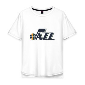 Мужская футболка хлопок Oversize с принтом NBA Utah Jazz в Новосибирске, 100% хлопок | свободный крой, круглый ворот, “спинка” длиннее передней части | Тематика изображения на принте: jazz | nba | utah | баскетбол | джазз | нба | юта