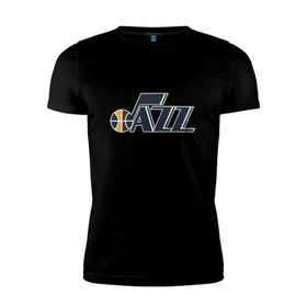 Мужская футболка премиум с принтом NBA Utah Jazz в Новосибирске, 92% хлопок, 8% лайкра | приталенный силуэт, круглый вырез ворота, длина до линии бедра, короткий рукав | Тематика изображения на принте: jazz | nba | utah | баскетбол | джазз | нба | юта