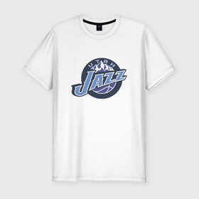 Мужская футболка премиум с принтом NBA Utah Jazz в Новосибирске, 92% хлопок, 8% лайкра | приталенный силуэт, круглый вырез ворота, длина до линии бедра, короткий рукав | Тематика изображения на принте: jazz | nba | nba utah jazz basketballбаскетбол | utah | нба | спорт