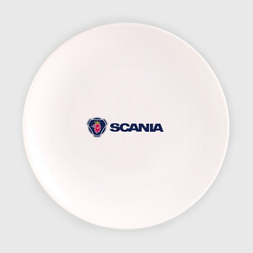 Тарелка 3D с принтом SCANIA в Новосибирске, фарфор | диаметр - 210 мм
диаметр для нанесения принта - 120 мм | Тематика изображения на принте: scania | грузовик | скания