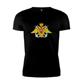 Мужская футболка премиум с принтом Военно-морской Флот в Новосибирске, 92% хлопок, 8% лайкра | приталенный силуэт, круглый вырез ворота, длина до линии бедра, короткий рукав | армия | военно морской флот | военный | войска | вооруженные | силы | служба | эмблема