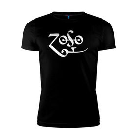 Мужская футболка премиум с принтом Led Zeppelin в Новосибирске, 92% хлопок, 8% лайкра | приталенный силуэт, круглый вырез ворота, длина до линии бедра, короткий рукав | led zeppelin music лэд зепплин