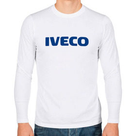 Мужской лонгслив хлопок с принтом Iveco в Новосибирске, 100% хлопок |  | Тематика изображения на принте: ивеко