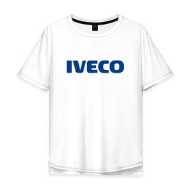 Мужская футболка хлопок Oversize с принтом Iveco в Новосибирске, 100% хлопок | свободный крой, круглый ворот, “спинка” длиннее передней части | Тематика изображения на принте: ивеко