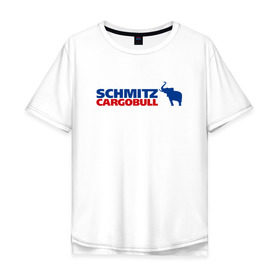 Мужская футболка хлопок Oversize с принтом Schmitz в Новосибирске, 100% хлопок | свободный крой, круглый ворот, “спинка” длиннее передней части | 