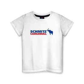 Детская футболка хлопок с принтом Schmitz в Новосибирске, 100% хлопок | круглый вырез горловины, полуприлегающий силуэт, длина до линии бедер | 